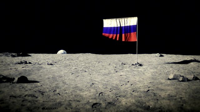 Moon russia. Флаг на Луне. Российский флаг на Луне. Русский флаг на Луне. Луна в России.