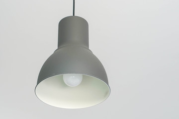 isolated modern plain ceiling lamp