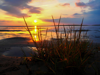 Wattenmeer im Sonnenuntergang