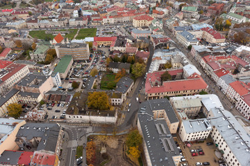 Fototapeta premium Panorama of old town in City of Lublin, Poland 