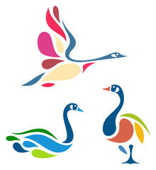 Stylized Geese