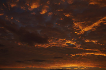 Fototapeta premium dark sunset sky