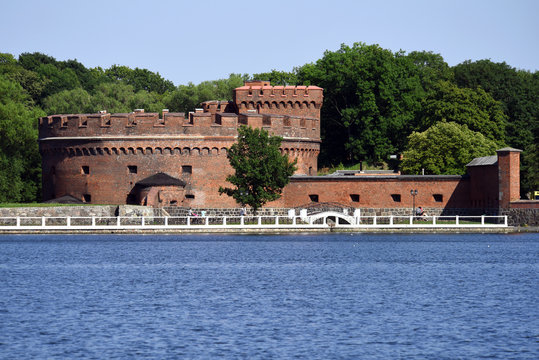 Tower Der don, Kaliningrad, built in 1852 as part of the fortress
