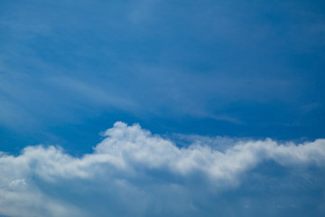 Fototapeta na wymiar Blue sky with cloud background for backdrop background use
