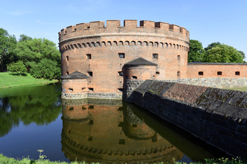Tower Der don, Kaliningrad, built in 1852 as part of the fortress