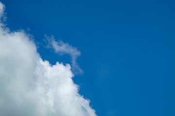 Fototapeta na wymiar Blue sky with cloud background for backdrop background use