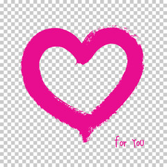 Heart. Background vector. Hand drawn heart.