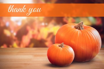 Composite image of thanksgiving greeting text