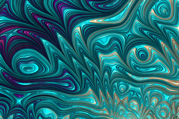 Abstract wavy background - digitally generated image
