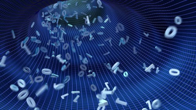 binary code streaming in the tube