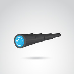 Telescope vector icon.