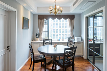 interior of modern dining room
