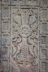 Stone carved cross