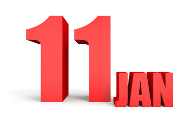 January 11. Text on white background.