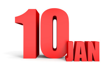 January 10. Text on white background.