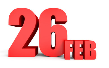 February 26. Text on white background.