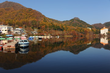 Fototapeta na wymiar Lake Haruna Japan