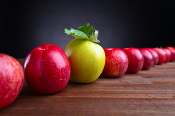 ripe juicy apples