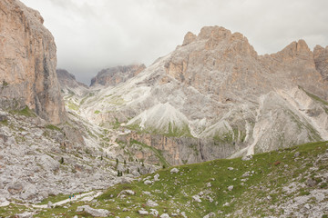 Mountain scenes from the Catinaccio area, Dolomites