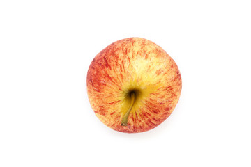 Red apple isolated on a white background.