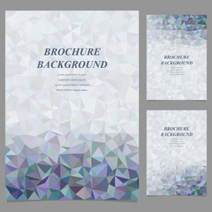 Modern geometric brochure template design