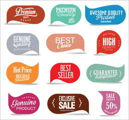 Obraz premium Modern sale stickers collection