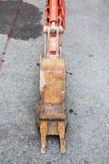 Fototapeta na wymiar Working Excavator Tractor