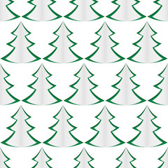 background of green christmas trees