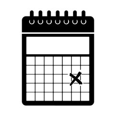 wired calendar icon image vector illustration design 