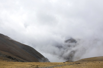 Excursión en la montaña.  Gra de Fajol. Ripollés. Cataluña.