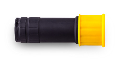 flashlight on the white background