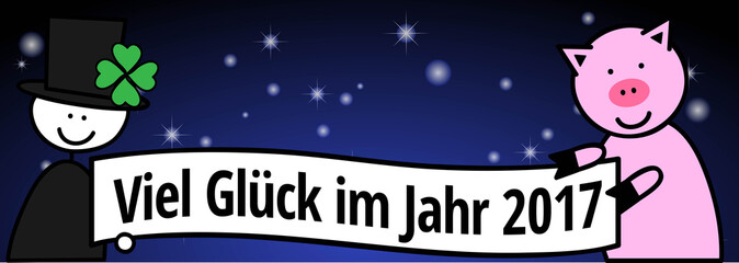 Viel Glück im Jahr 2017