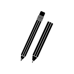 pencil with eraser icon image vector illustration design 