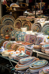colorful porcelain crockery