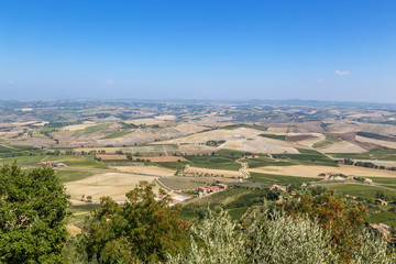 Fototapeta na wymiar Montalcino, Italy. The picturesque surrounding countryside