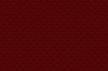 Red Chinese seamless pattern dragon fish scales simple seamless pattern Nature background with japanese wave circle pattern vector korean