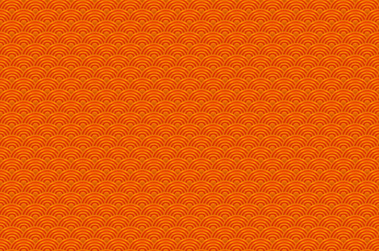 Chinese orange seamless pattern dragon fish scales simple seamless pattern Nature background with japanese wave circle pattern vector korean