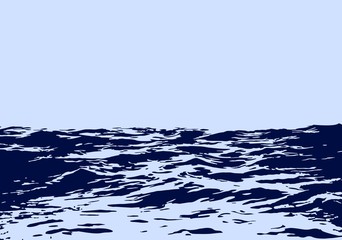 Naklejka premium Blue ocean. 