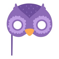 Cartoon animal party mask vector.