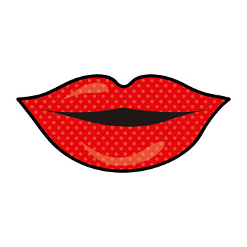 lips cartoon icon image vector illustration design 