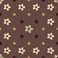 Flower seamless pattern background.