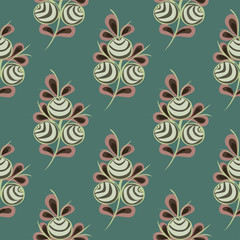 Flower seamless pattern background.