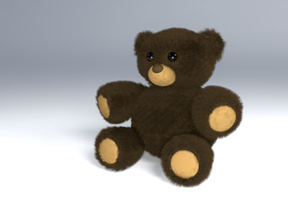 Teddy bear Brown and white