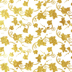 Flower golden foil design