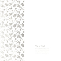 Flower silver foil design