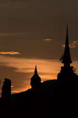 Obraz premium Park historyczny Sukhothai, Sukhothai Tajlandia.