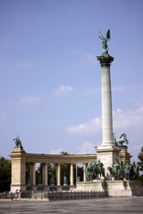 Fototapeta na wymiar archangel gabriel winged statue