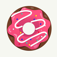 cartoon donut