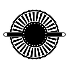 emblem or label icon image vector illustration design 