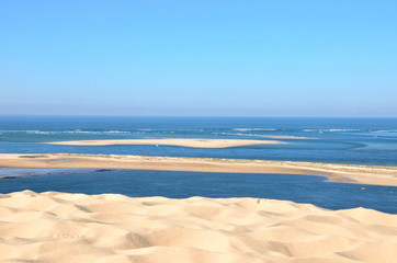 Vu de la baie d’Arcachon de la dune du pilat